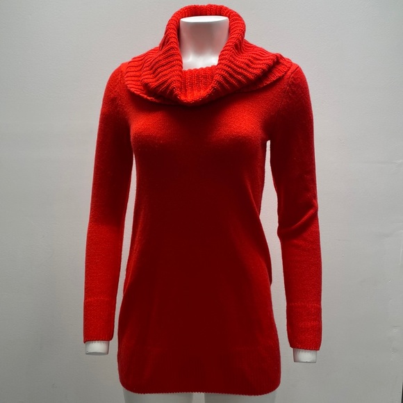 H&M Sweaters - Red long cowlneck sweater